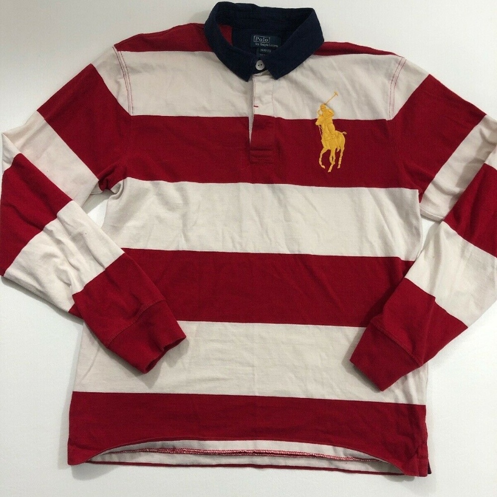 Ralph Lauren Boys XL Polo Shirt Pony Long Sleeve